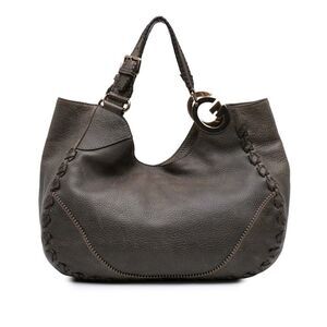 Pre Loved gucci Women Gray Hobo Bag